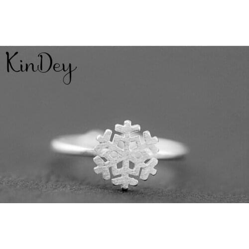 Kindey Punk Vintage Silver Color Snow Rings For Women Men Engagement Rings Girls Party Gifts Anillos 2020