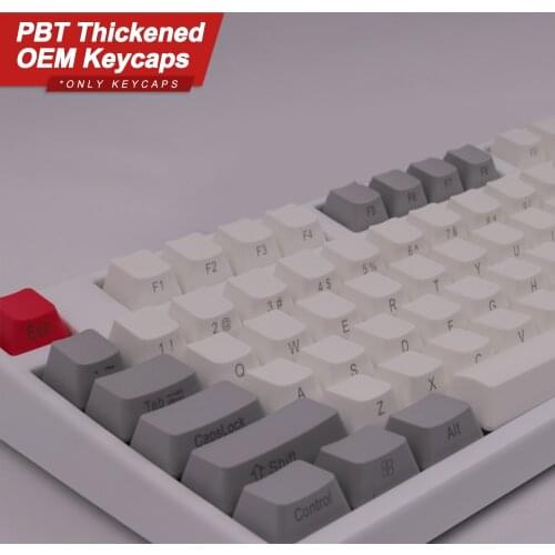 ZEALER Keyscaps for Mechanical Keyboard PBT OEM Profile Height 108 Keys for 60% 68% 80% 104 Keyboard GK61 SK61 Anne Pro 2 Bfilco