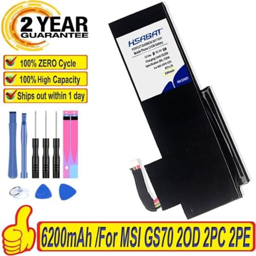 Top Brand 100% New Battery for MSI GS70 2OD 2PC 2PE 2QC 2QD 2QE GS72 MS-1771 MS-1772 MS-1773 MS-1774 MEDION X7613 MD98802