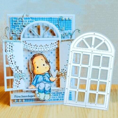 Doors and windows Metal cutting die DIY scrapbook album paper card decoration crafts embossing die cutting