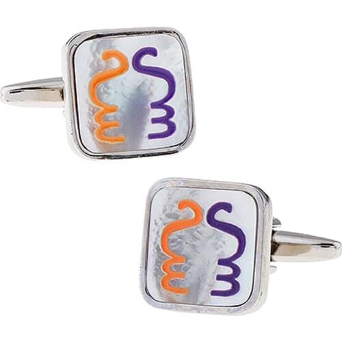 Metal seashell Cufflinks Mans Jewelry French cuff shirt Button business cuff link color Nature 5pairs per lot