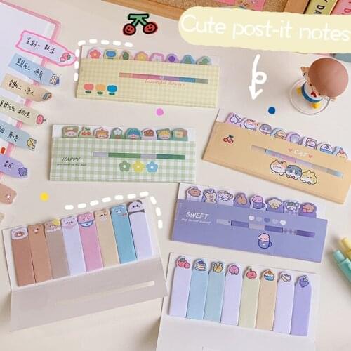 Cute 120 Sheets N times Tabs Page Markers Paper Index Bookmark Sticky Notes To Do List Paperlaria Office Supplies Stationery