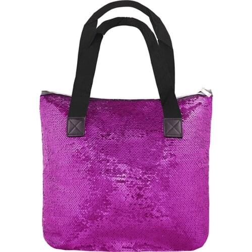 Fashion Style Fish Scale Sequins Women Handbags Sequined Decor Large Capacity Ladies Beach Bag for Shopping