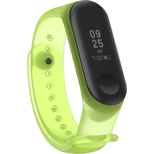 Soft Silicone Strap For Xiaomi Mi Band 5/6 Replacement Transparent Sports Wristband For Millet Bracelet 5/6 Smartwatch