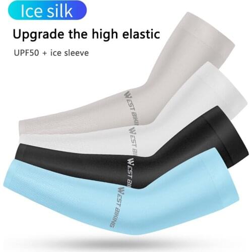 Outdoor Summer Anti-UV Ice Silk Sunscreen Riding Arm Sleeves Driving Arm Sheath Bicycle Sleeve Cycling Accessory
