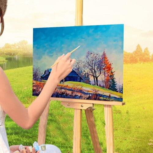 Landscape Under The High Sky Painting By Numbers Complete Kit Oil Paints 50*70 Paiting By Numbers Handmade For Wholesale