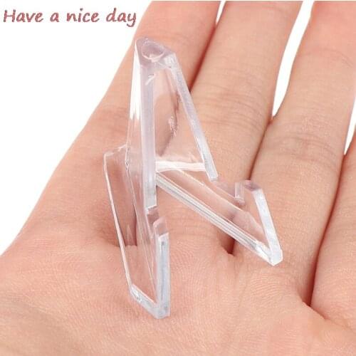 1Pc Card Display Show Stand Acrylic Jewellery Stand Holder Collectibles Coins Easel Medal Badge Holder