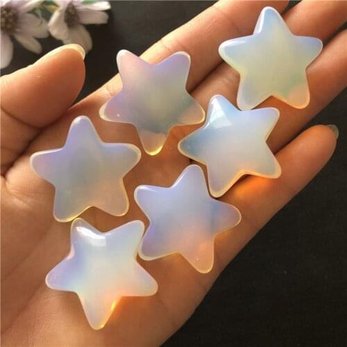 Natural Opal Crystal Gemstone Star Meditation Healing Chakra Polished Gifts Natural Quartz Crystals