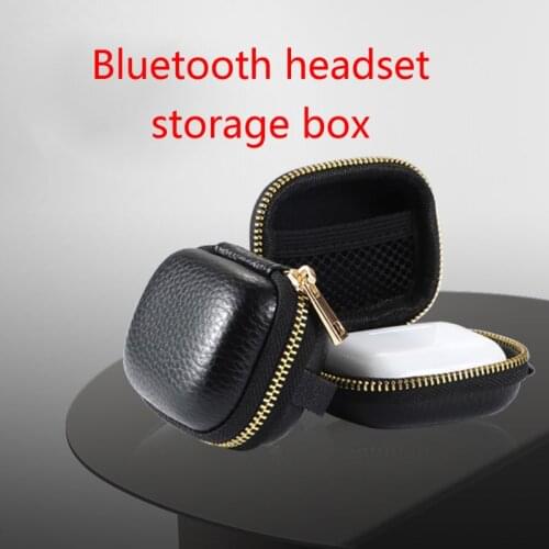 Shockproof Leather Storage Bag Portable Carry Case Box for Airpods Pro Earphones