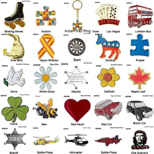 Various Metal Badge Clove Badges Lapel Pins Pin Brooch for Gift and Cloth Decoration