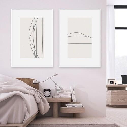 Modern Wall Art Nordic Line Canvas Painting Posters And Prints Wall Pictures For Living Room Abstract Minimalist Home Decor