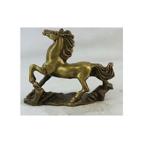 Pure Copper living Successful Running Zodiac War Horse Statue Garden Copper animal Statue Sculpture Decoration living room