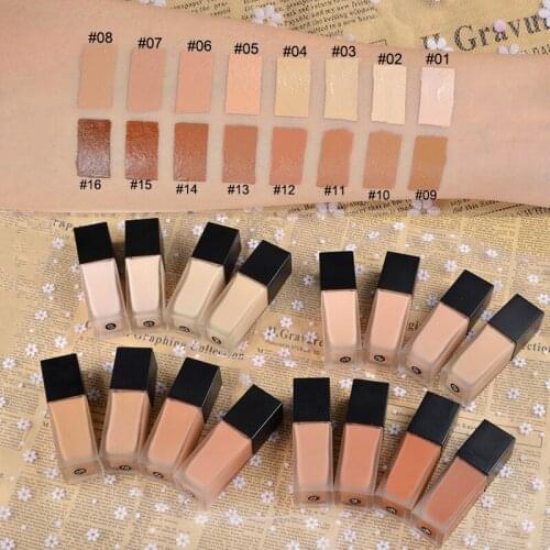 Custom Private Label Face Foundation Cream Long Lasting Waterproof Oil Control Foundation Concealer Liquid Base Makeup Cosmetics