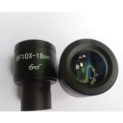 WF10X/18mm Wide Angle Biological Microscope Eyepiece Lens Compound with Mounting Size 23.2mm