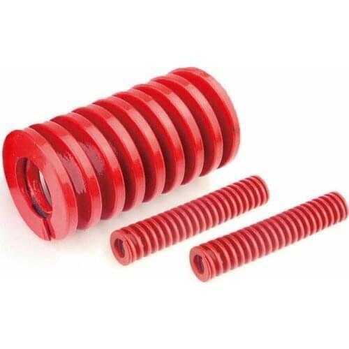 Loading Die Mold Spring, 1Pcs, Red Medium Load Compression Spring, Outer Diameter 8mm Inner Diameter 4mm Length 65-100mm