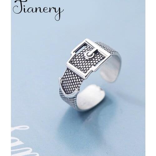 Hot Sale New Charming Belt Finger Rings For Women Female Big Large Retro Vintage Rings Gothic Jewelry 2021