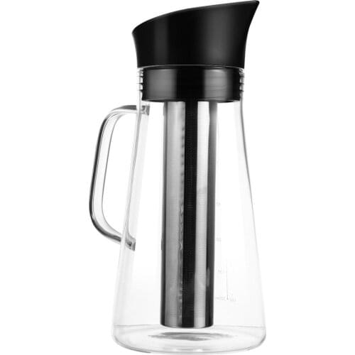 1Pc Cold Brew Coffee Pot Large Capacity Water Jug Glass Coffee Pot With Filter