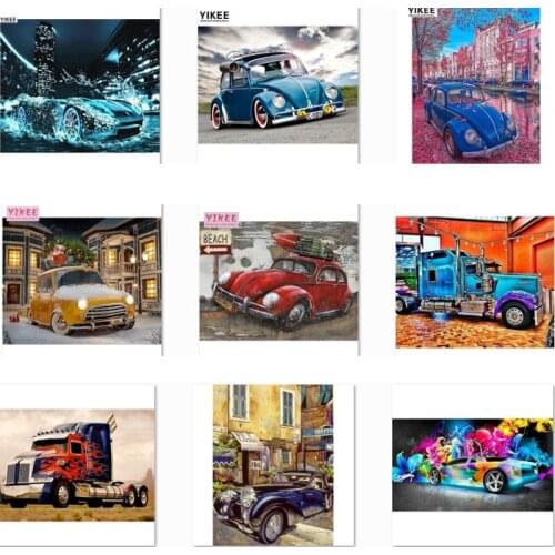 Diamond painting full drill, landscape, diy ,5d, diamond embroidery animal，Car,diamond mosaic painting NEW