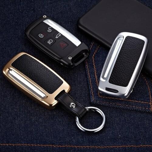 Aluminum alloy Car key cover key shell key case for Land Rover Range Rover Evoque Discovery 4 Discovery Sport for Jaguar Key