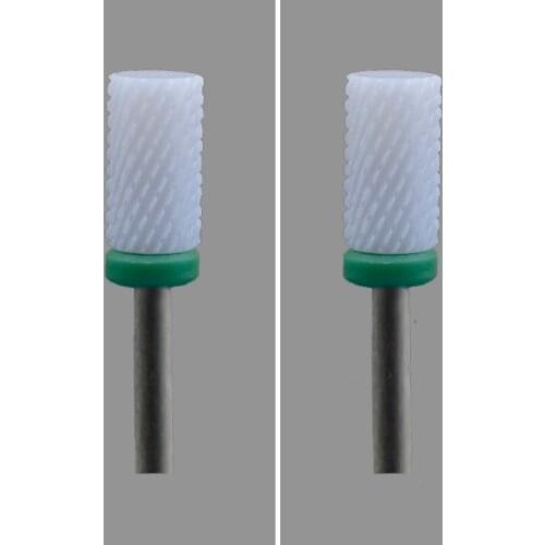 White Ceramic Nail Drill Bit-4Pcs/Lot - Small Barrel Bit - (0091.060)