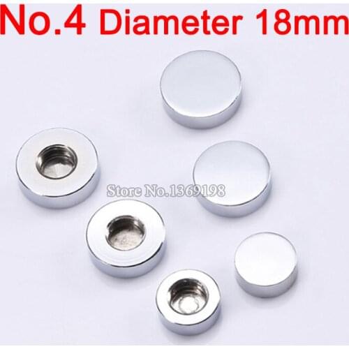 DHL Free Shipping 1000PCS Diameter 18mm Advertisement Nails Solid Glass Mirror Screws Cap Mirror Nails Decorative E314/4