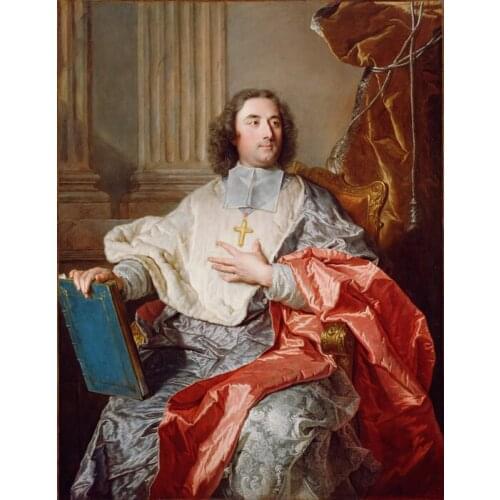 Free shipping classical priest portrait canvas prints court figures oil painting printed on canvas wall art decoration picture