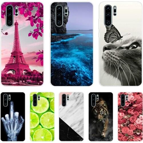 Case for Huawei P30 Pro Case Silicone TPU Phone Back Cover On for Huawei P30 Pro VOG-L29 ELE-L29 P 30 Lite coque bumper
