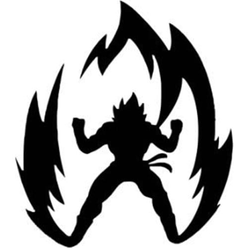 Black/Sliver Interesting Anime Character Car Sticker for Auto Laptop Car Window Vinyl Decal Fashion Sticker C459