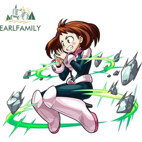 EARLFAMILY 13cm x 11cm for My Hero Academia Car Stickers and Decals Laptop Motorcycle Anime Waterproof Vinyl Car Wrap Sticker