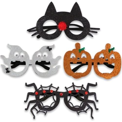 Halloween Glasses Gift For Children Halloween Photo Props Glitter Halloween Decoration Adult Spider Pumpkin Ghost Cat Glasses