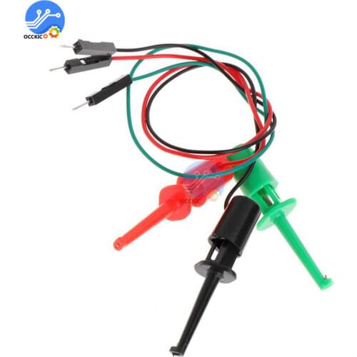 Test Hook With Male Head DuPont Line Transistor Tester Test Hook For Electrical Test Work Hook Type Test Clip Instrumentation