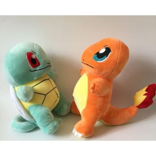 Cool cute doll Squirtle Charmander 23cm good quality plush Positive energy lifelike toy christmas birthday gift for kid