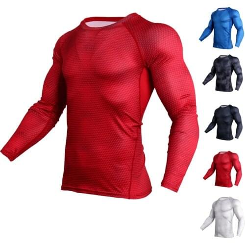 Motorcycle tops mens tight training sports fitness running long sleeves perspiration quick-drying long-sleeved shirt T-shirt