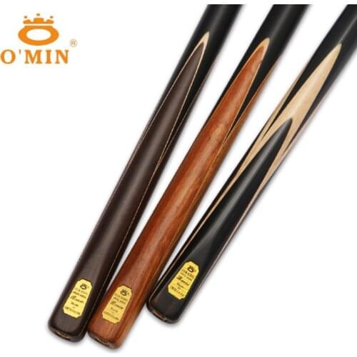 O'Min Gold Basic 3/4 Snooker Cues Sticks 11.5mm Tip With Snooker Cue Case Set A/B/C China 2017