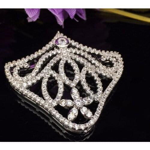 Supplies For Jewelry Crystal Zircon Flower Charms For Bracelets & Necklaces Diy Micro Pave Connectors Bijoux Jewelry Berloques