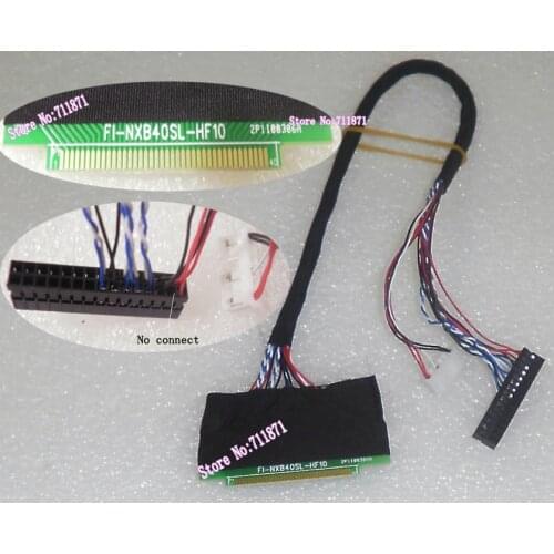 Spacing 0.8mm 1ch 6bit LVDS FI-NXB40SL-HF10 LP121WX3 Lcd Screen Cable 40P FI NXB40SL HF10 LP121WX3 Screen Cable LED panel line
