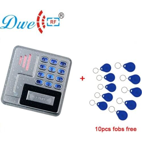 DWE CC RF smart card reader contact less waterproof rfid door reader with matched keyfob