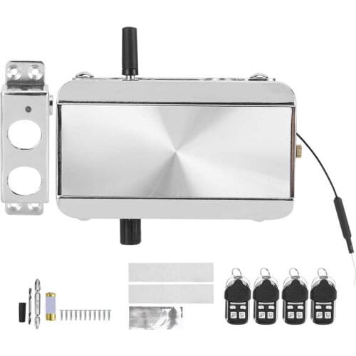 Smart Electronic Keyless Door Lock Kit 4 Remote Control Bluetooth Unlock Concealed Anti Theft for Home Hotel Apartment