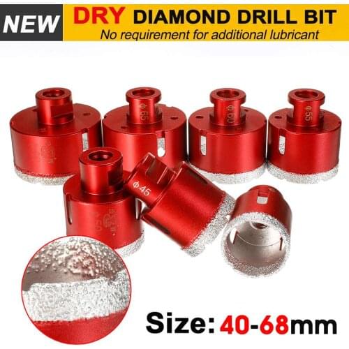 Vacuum Brazed Diamond Drilling Core Bits 6mm-68mm M14 Connection Drill Bits Hole Saw Granite For Ceramic Tile Marble Stone Glass