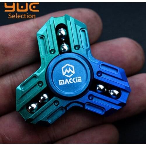 YUC DIY Fidget Spinner EDC Metal Hand Spinner Toys With Zircon Bead Aviation Aluminum Lightweight Toy Adult Antistress ADHD Toys