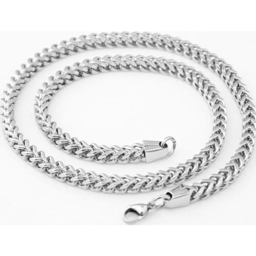 Tiasri 6mm Punk Style Jewelry Necklace For Man High Quality Stainless Steel Choker Chain Best Gift Waterproof Wholesale