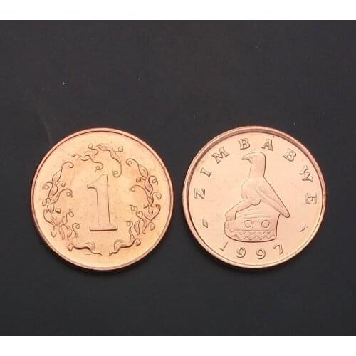 Zimbabwe 1 Cent 1997 Bird Edition Genuine Original Coins 100% Real Issuing Collection Coins Unc Africa