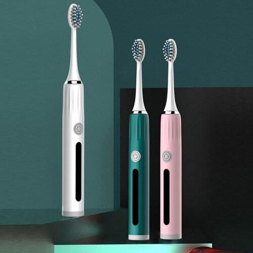 Sonic Electric Toothbrush Kit USB Charging Timer Adult Toothbrush Waterproof Soft Bristle Teeth Brush With Cable Tooth Care