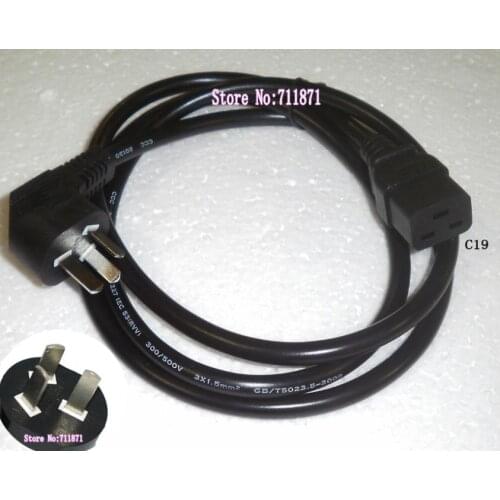 180cm RvVZ-3P C19 Power Cord Server UPS Power Cable C19 Female RVvZ 3P Power supply cord 3X1.5mm square Power Wire