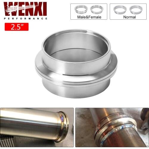 2PC/LOT) 2.5" V-Band Flange High Quality Stainless Steel 304 FEMAL & MALE OR NORMAL V Band Flange WX-VFM25/VFN25