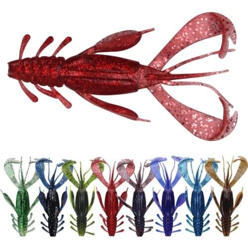 3Pcs/lot Beard Shrimp Soft Lure 10cm 10g Fishing Artificial Bait Soft Fishing Lure Simulation Lifelike Prawn Soft Shrimp Bait