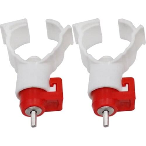 4pcs Chicken Water Nipple Drinkers white Drinker Cups 20mm / 25mm Diameter Chicken Tools Chicken Waterer Equipment Wholesale