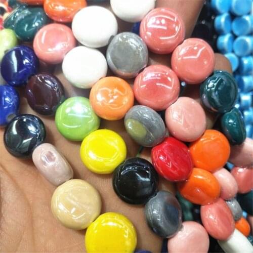 44PCS New Ceramic Bead Hot Porelain DIY Jewelry Accessories Size 14MM For Women Bracelets Making Free Shipping
