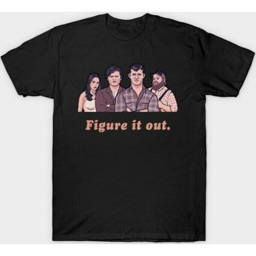 Figure It Out Letterkenny Wayne Dan Daryl Art Parody Funny Sitcom Black T-shirt