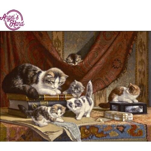 Diy 5D diamond painting cross-stitch cats icon full square diamond mosaic painting diamond embroidery animals picture